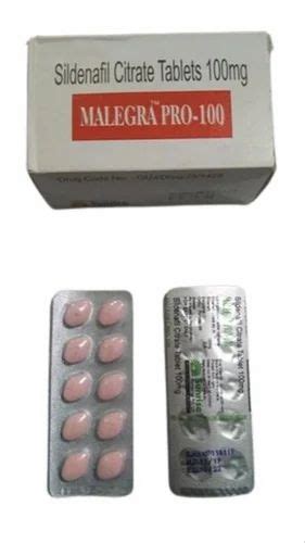 100mg Malegra Pro Sildenafil Citrate Tablets At Rs 150 Stripe