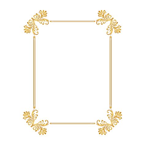 Border Golden Frame Vector Hd Png Images Golden Border Warm Color The