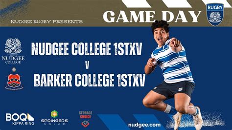 2024 Nudgee College 1st Xv V Barker College 1st Xv Youtube