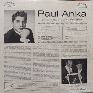 Vintage 1958 Vinyl Record By Paul Anka Titled Paul Anka Etsy