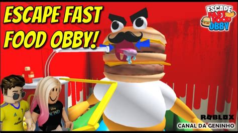 Escape Do Fast Food No Escape Fast Food Obby [roblox] [canal Da