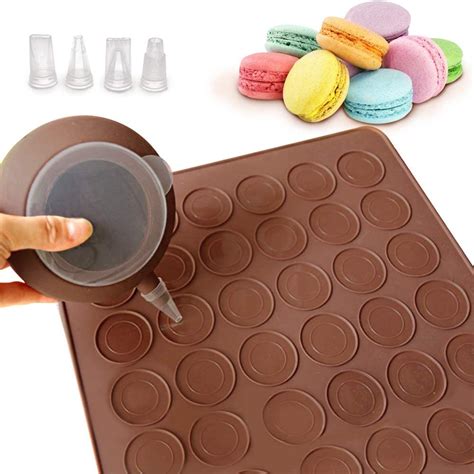 Tapis De Cuisson En Silicone Pour Macarons Capacit Trous