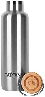 Tatonka Stainless Steel Drinking Bottle Hot Cold Stuff Bamboo Lid 750