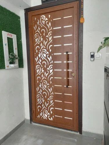 Metal Ms Laser Cut Safety Door For Residential At Rs 550 Square Feet