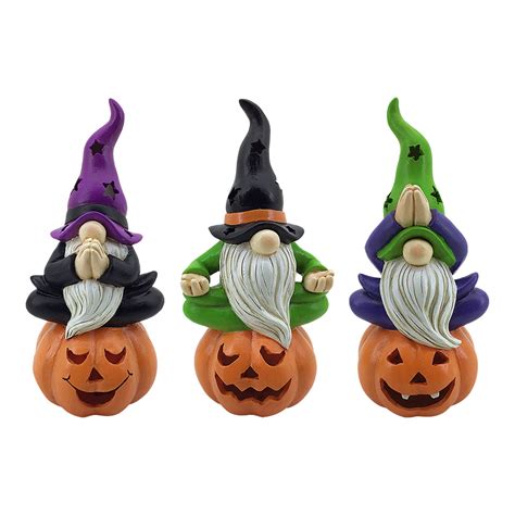 Halloween Gnomes With Pumpkin Decorations Indoor On Party With Led Light China Gnome And