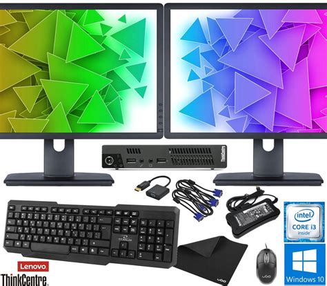 Zestaw PC M72e I3 8 320GB Dual Monitor 2x22 W10 11109792688