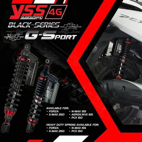 Jual Yamaha Xmax Shockbreaker Yss Black Series G Sport Original