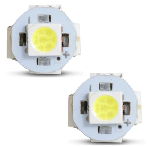 Par Lâmpada Pingo T10 KXLED18 Pingão 9 LEDs 6000K 5W 12V Luz de Teto