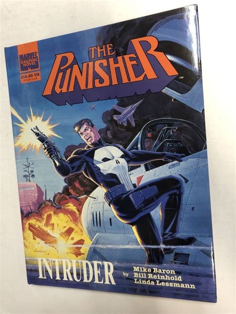 Marvel Graphic Novel The Punisher Intruder 1989 Mike Baron Hc Comic