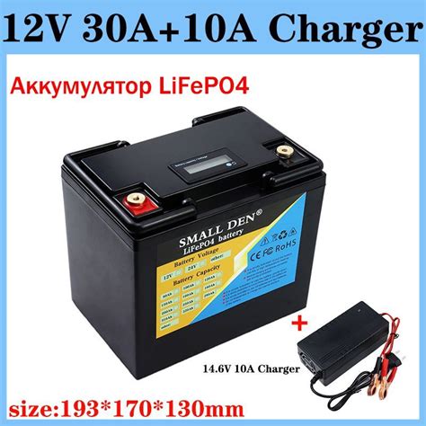 12V 30Ah LiFePO4 аккумулятор 12.8V фосфат железа лития, для фургонов ...