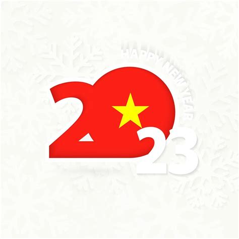 Nouvel An 2023 Pour Le Vietnam Sur Fond De Flocon De Neige 16371064