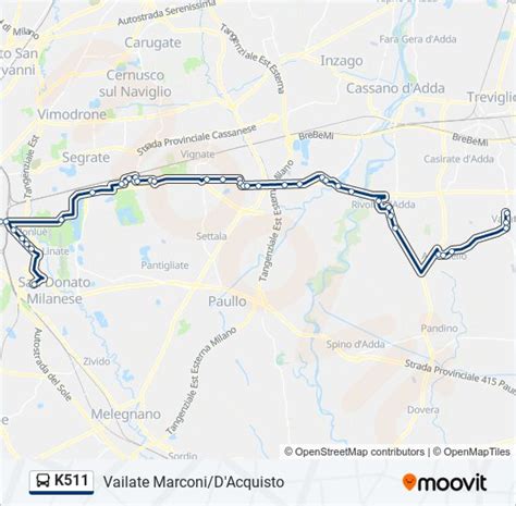 Linea K511 Orari Fermate E Mappe Vailate Aggiornato