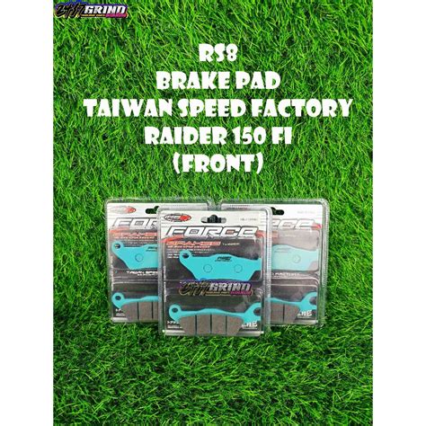 Rs Taiwan Speed Factory Brake Pad Suzuki Raider Fi Front Made In