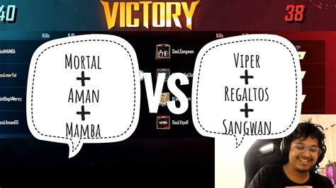 Funny Ending Mortal Aman Mamba Vs Viper Regaltos Sangwan Tdm Fight