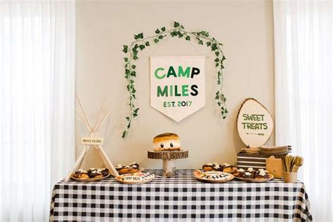 Camping Summer Camp Birthday Party Ideas Photo 7 Of 48 Camping