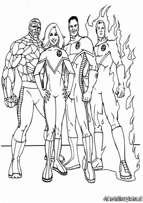 Fantastic 4 Coloring Pages Download And Print For Free