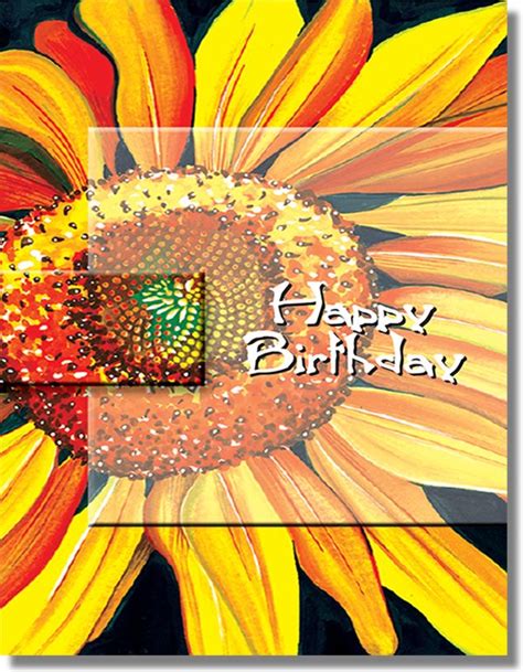 Sunflower Birthday Cards Free Printable