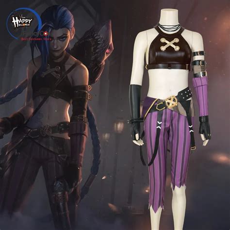 Lol Jinx Cosplay Costume Anime Lol Arcane Jinx Cosplay Uniform Outfits