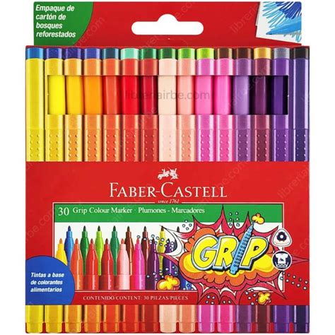 Set De Marcadores Triangulares Grip Faber Castell Librer A Irbe