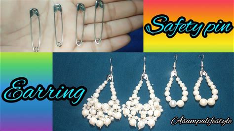 How To Make Beaded Safety Pin Earringssafety Pin Earrings Making At