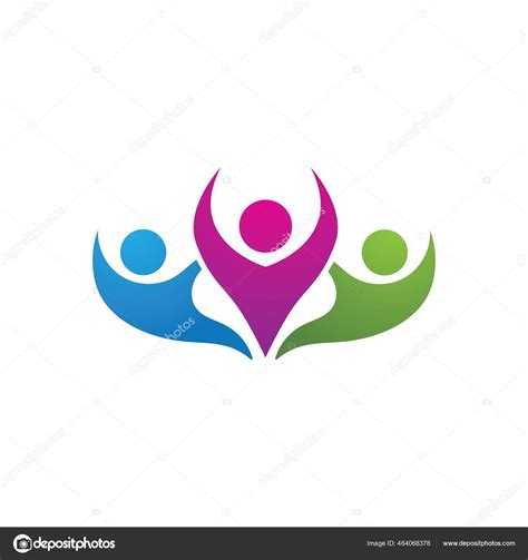 Community Group Family Social Logo Stock Vector by ©Hatigraphic 464068378