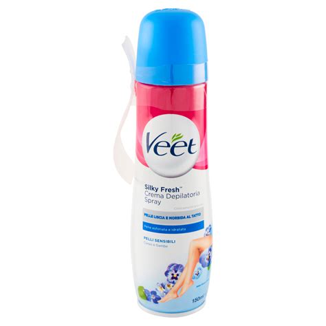 Veet Crema Depilatoria Pelli Sensibili In Spray Per Corpo Gambe Ascelle E Zona Bikini Ml