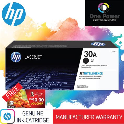 Original Hp 30a Black Laserjet Toner Cartridge Cf230a Shopee Malaysia