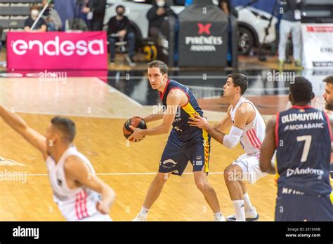 Andorra La Vella Andorra 2021 January 4 Guillem Colom In Action In