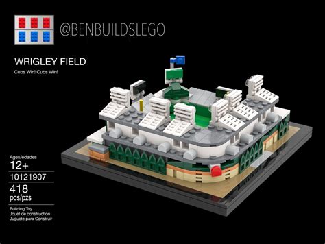 Lego Moc Wrigley Field By Benbuildslego Rebrickable Build With Lego