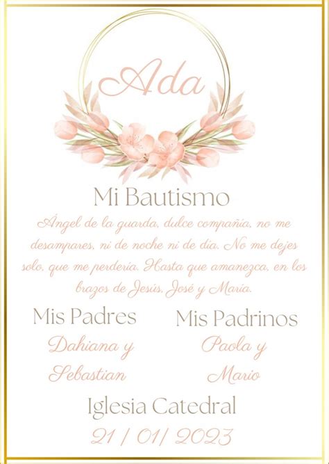 A Wedding Card With Pink Flowers And Gold Trimmings On The Front In