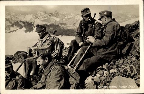 Ansichtskarte Postkarte Deutsche Wehrmacht Gebirgsjäger akpool de