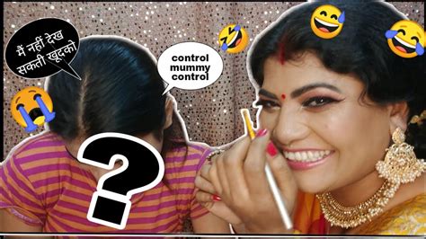 My Mom Did My Makeup😫😭 Puri Dayan🧟‍♀ Bana Diya Myjhe कही मूह