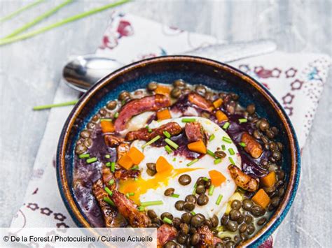 Uf Meurette Aux Lentilles Recette Sur Cuisine Actuelle