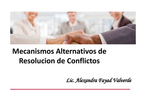 Marc Mecanismos Alternativos De Resolucion De Conflictos Lic