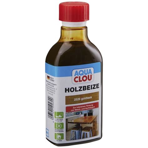 Clou Holzbeize Aqua Gebindegr E Ml Goldbraun Hagebau De