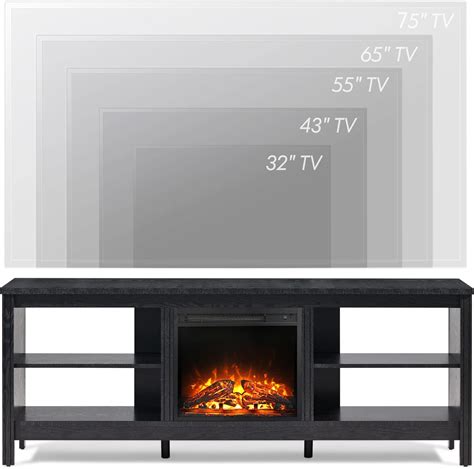 Buy WAMPAT Fireplace TV Stand For 75 Inch TV Entertainment Center LED