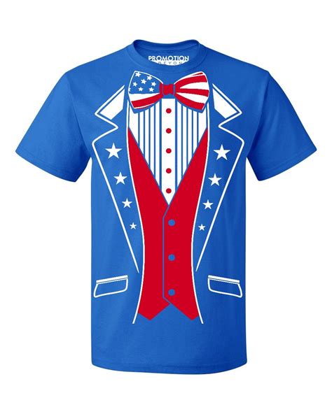 USA Tuxedo Patriotic 4th Of July Men S T Shirt M Royal Walmart