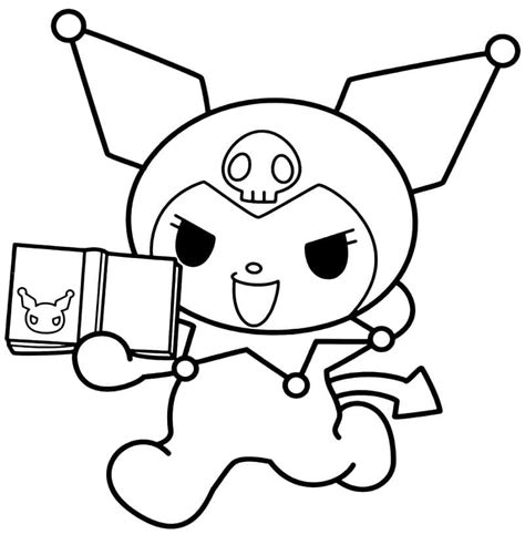 Dibujos De Kuromi Encantadora Para Colorear Para Colorear Pintar E