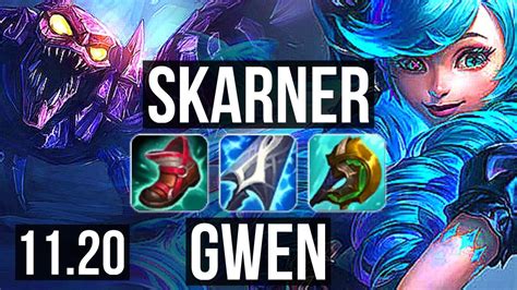 Skarner Vs Gwen Top 717 1200 Games 12m Mastery Euw Master