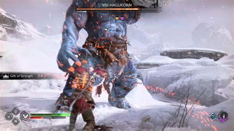 God of War Ragnarök Vísi Haglkorn Boss GMGOW Mode PS5 YouTube