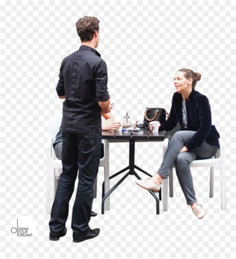 Personas Drawyourdreams Person Sitting At Table Png Transparent Png