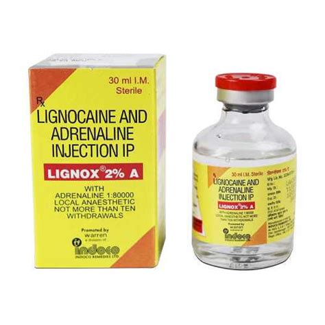 Lignocaine And Adrenaline Injection Ip Ml At Rs Vial In Bareilly