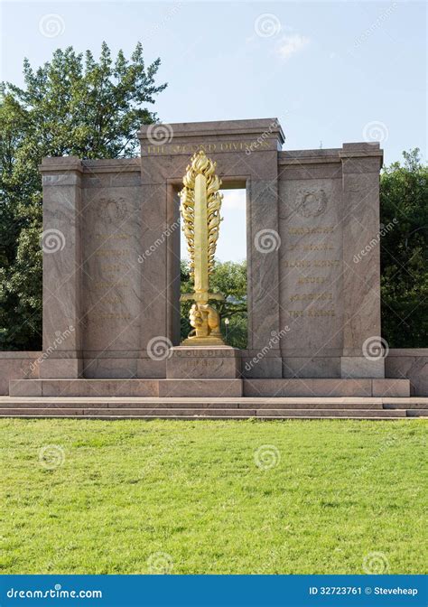 Second Division Memorial Washington Dc Editorial Photo Image Of