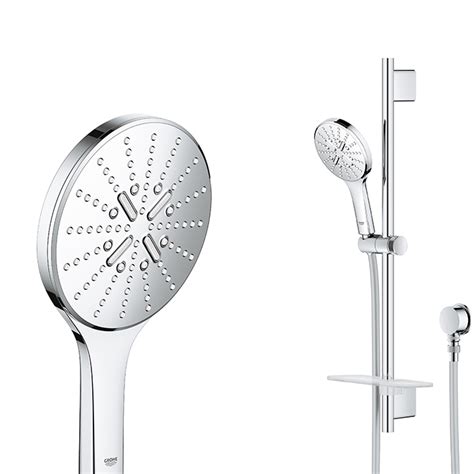 Grohe Smartactive 3fct Slide Shower Square Chrome