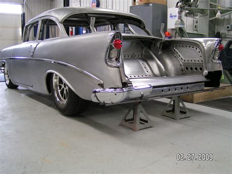 George Poteet S 1956 Chevy Two Door Sedan Is One Sharp Dressed Tri Five