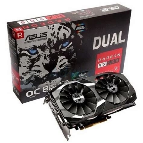 Asus Radeon Rx 580 8gb Dual Fan Oc Edition Gddr5 Dp Hdmi Dvi Vr Ready