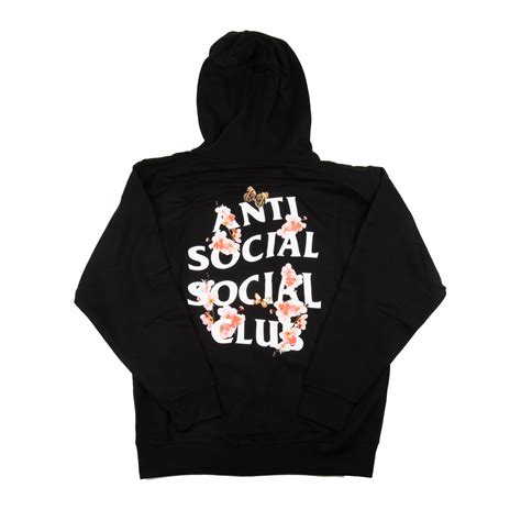 Anti Social Social Club Black Kkoch Hoodie On The Arm