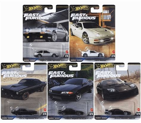 Set 5 Modele Hot Wheels Premium Fast And Furious 2024 Mix 1 JAKULTA