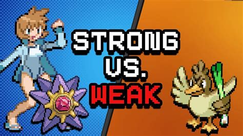 Weakest Kanto Pokemon Vs Strong Kanto Leaders Youtube