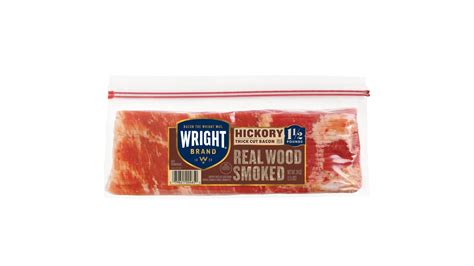 Wright Brand Real Wood Thick Cut Smoked Hickory Bacon Oz